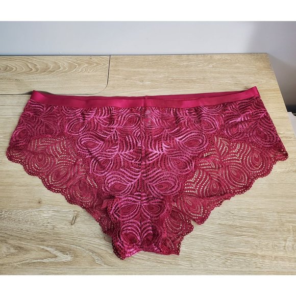 Cosabella Eloquii Sugar Bralette Hotpant & Garter Wine Womens Plus Size 3X NWOT - Picture 7 of 16